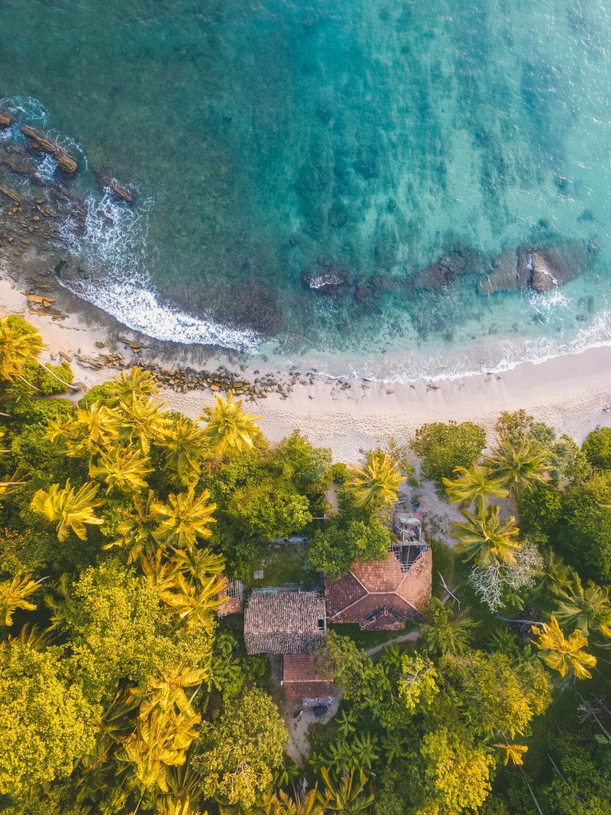 Plage de Mirissa au Sri Lanka