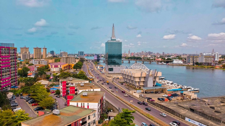 Vue panoramique de Lagos, Nigeria